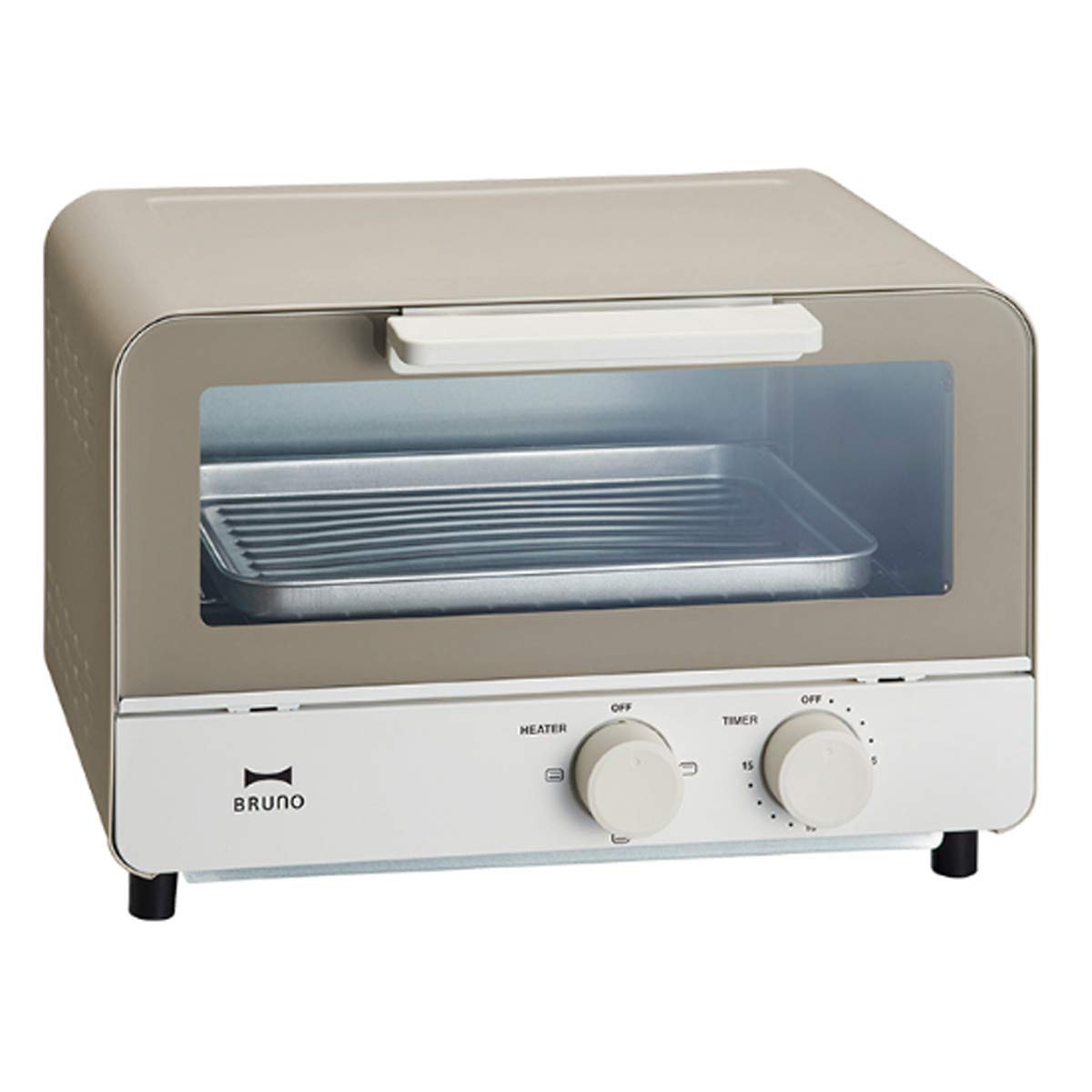 

BRUNO Bruno Oven Toaster 2 Pieces Stylish Scandinavian Toaster BOE052 (Warm Gray)
