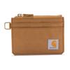 Casual Nylon Duck Zippered Card Keeper Wallets (Brown)
