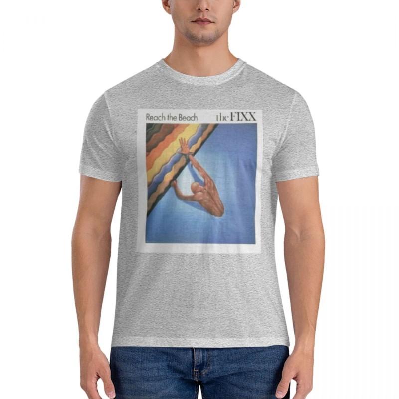 The Fixxs Reach The Beach Album Multicolored Classic TShirt black tshirts for men new edition t shirt S