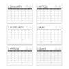 1pc 2026 Wall Calendar,Black and White Minimalist Calendar,12 Months Monthly Planner,Perfect Gift for Birthdays Christmas
