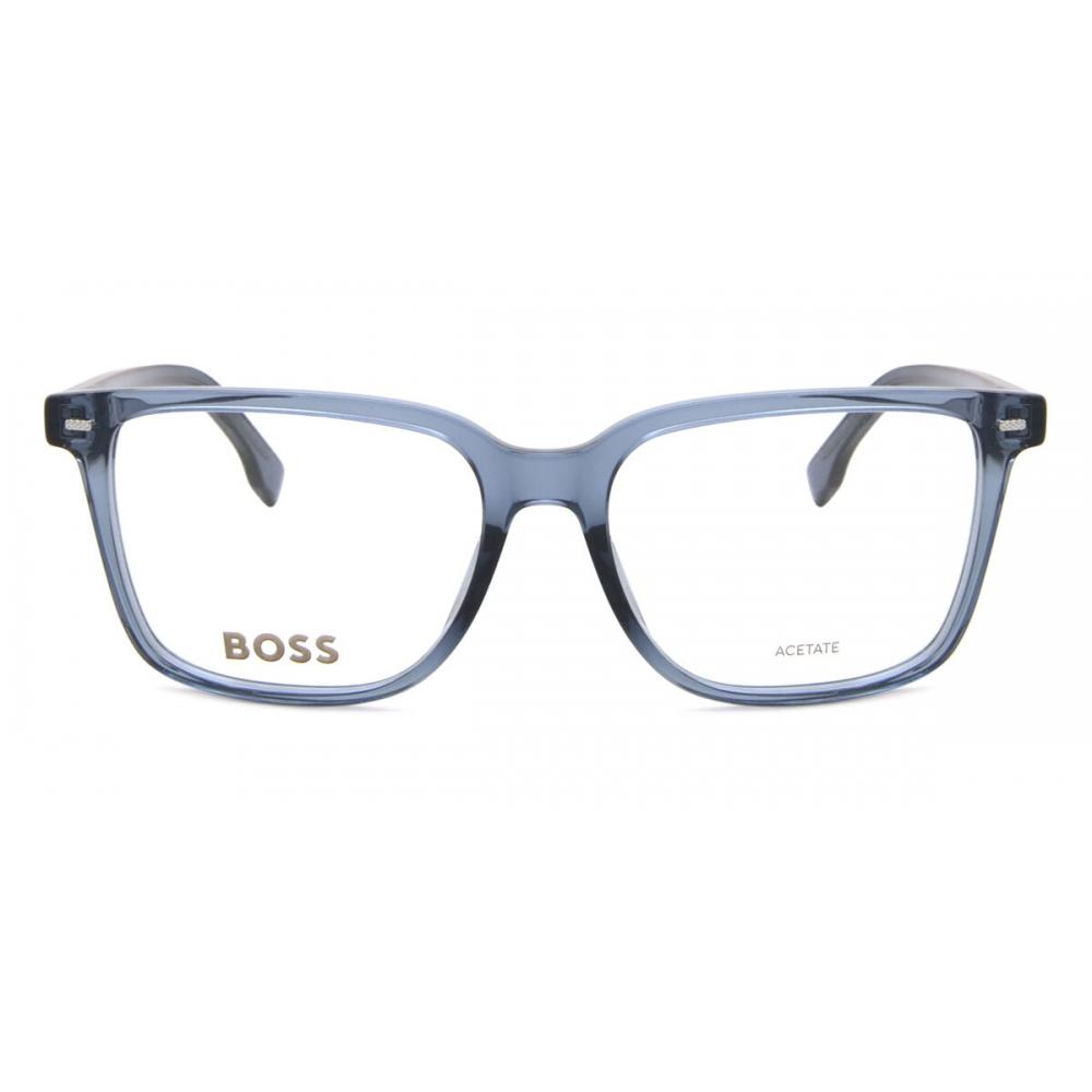 

Boss 1480 F Asian Fit Kb7 Men Eyeglasses Transp Teal Blue/55