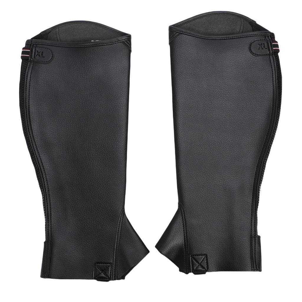 Equestrian Half Chaps for Adults Microfiber Protective Leg Guard Half Chap for Horse Riding XL