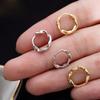 925 Silver Korean Twisted Earrings Simple Temperament Exquisite Semale Sexy Jewelry Gift