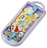 Skater Bento Chopsticks Trio Set Crayon Boys and Children's (Chopsticks, Spoon, Fork) 16.5cm, Shin-chan 26, Girls, TACC2-A