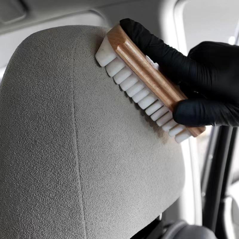2 szt. Części Wewnętrzne Samochodu Detailing Czyszczenie Pędzel Pędzel do Czyszczenia Samochodu Uniwersalny Auto Czysty Fotel Skóra Tapicerka Samochodowa Narzędzie do Czyszczenia