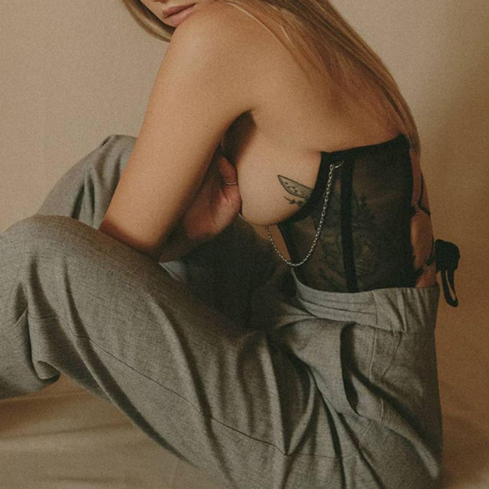 Mesh Tummy Control Shapewear Transparent Waist Trainer Shapewear Lace Corset Belt  Female