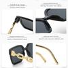 Luxury Cat Eye Sunglasses Woman Brand Designer Vintage Black Sun Glasses for Fashion Big Square Frame Female UV400 Oculos De Sol