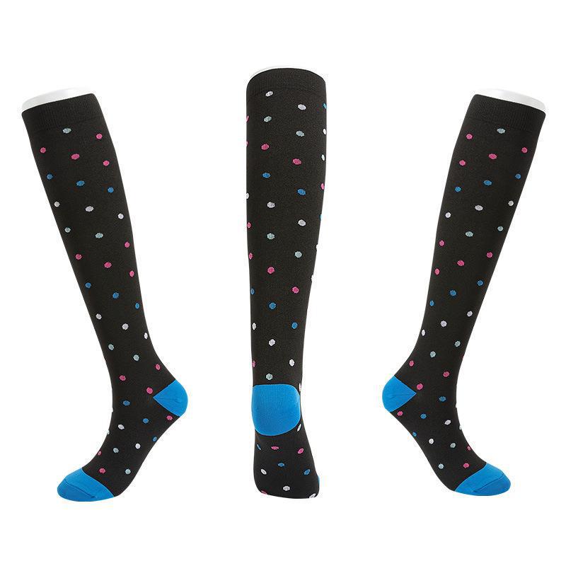 Unisex Outdoor Compression Sports Socks: Elastic, Knee-High, for Cycling & Fitness