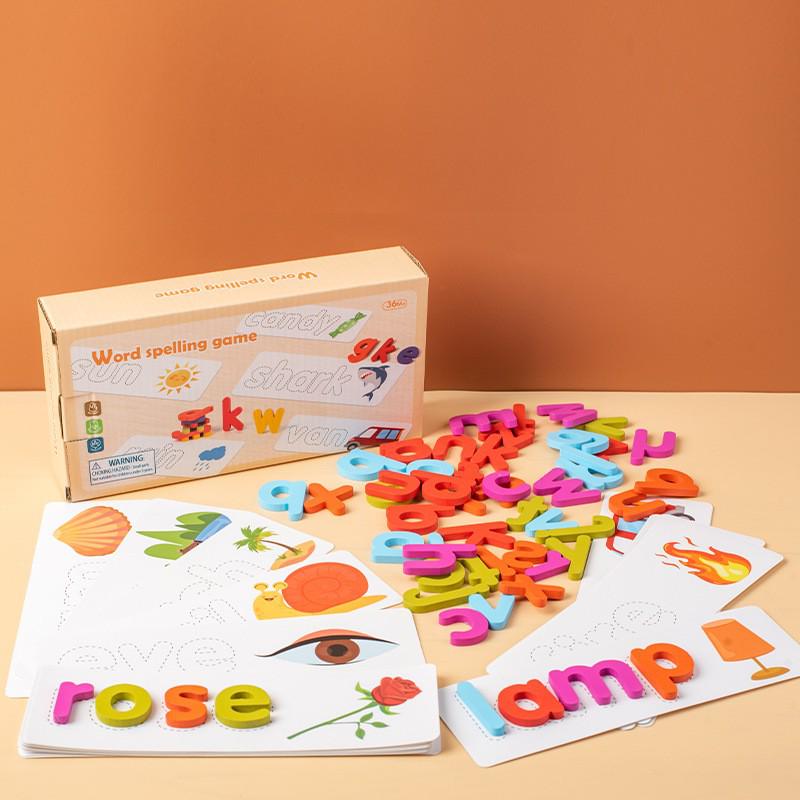 English Alphabet Spelling Game: Upper & Lowercase Practice for Children