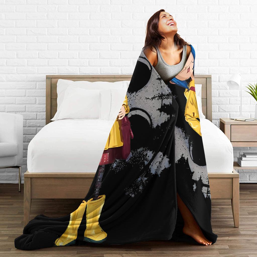 Coralines Plush Blanket Children cartoons Flannel Throw Blanket For Home Decor Super Warm Custom Quality Bedspread Gift Idea