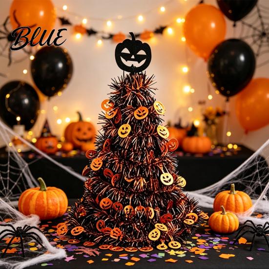 Atmosphere Creating Props Halloween Witch Hat Pumpkin Decor Metallic Rain Curtain Door Hanging Ornament for Creepy Holiday Party Spooky Festive Home