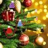 10pcs Mini Christmas Hat Pompoms - For DIY Crafts, Christmas Tree Decorations, and Holiday Ornaments, Festive Craft Decor