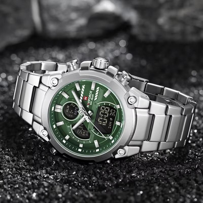 NAVIFORCE Business Original New NF 9278 Men's Watch Waterproof Digital Fashion Night Light Men's Watch Classic Business Watch
