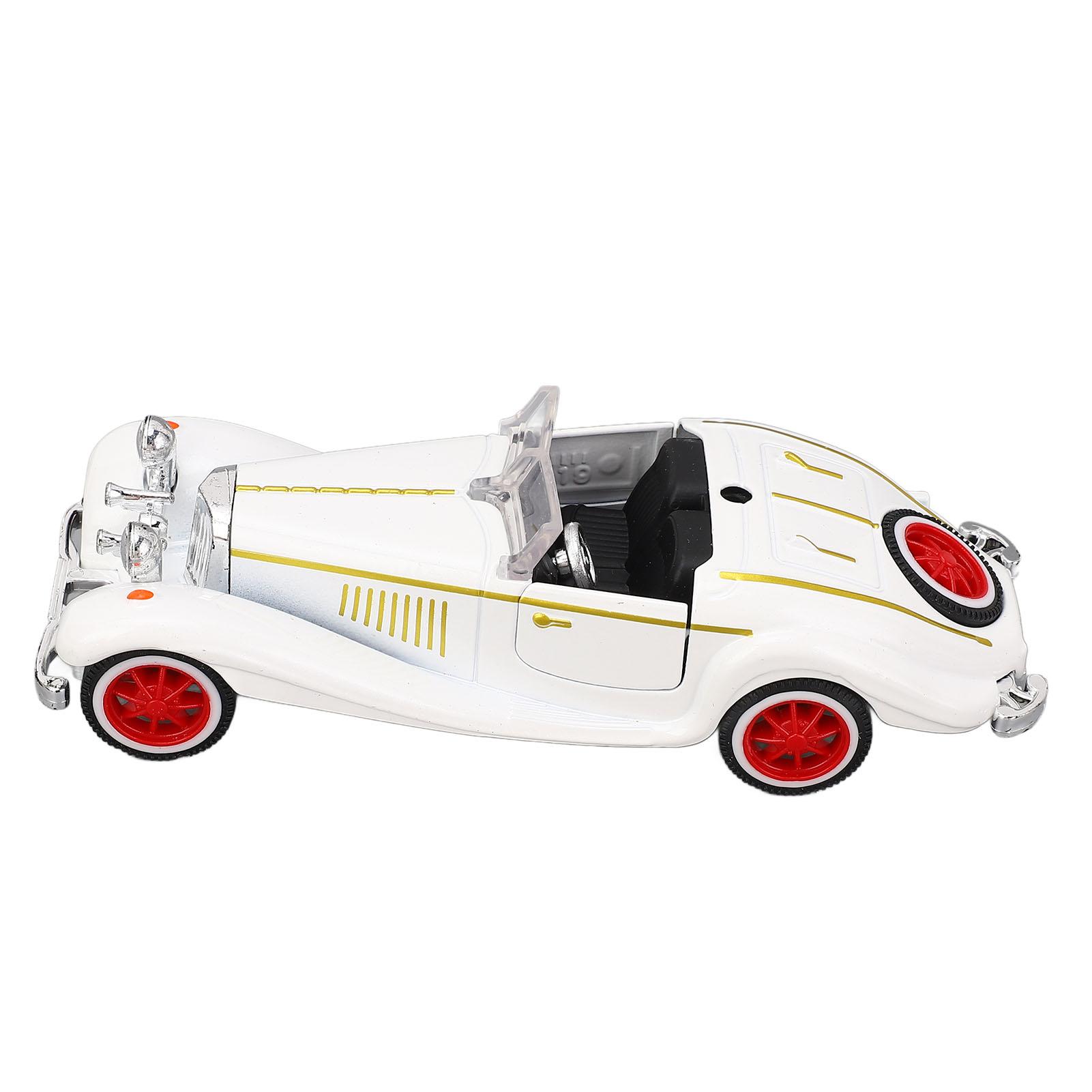 

1:32 Scale Vintage Convertible Car Model Alloy Diecast Model Car Toy for Kids Birthday Gift White червоний