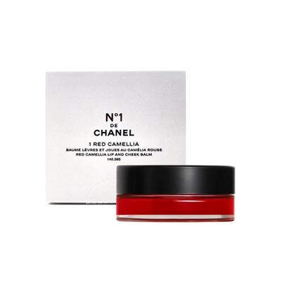 N1 DE CHANEL Balsamo Labbra e Guance Camelia Rossa/borsa shopping/etichetta coreana, 1 Camelia Rossa, 1 pezzo, 6,5g