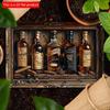 2D Flat Wooden Sign 30*20cm Whiskey & Cigar Themed Square Wooden Sign - Perfect for Bar, Restaurant, Home Decor | Versatile Hanging Wall Art