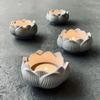 1Pcs DIY 3D Lotus Candle Holder Silicone Mold Gypsum Mold Epoxy Resin Storage Box Plaster Ornament Craft Making Tool