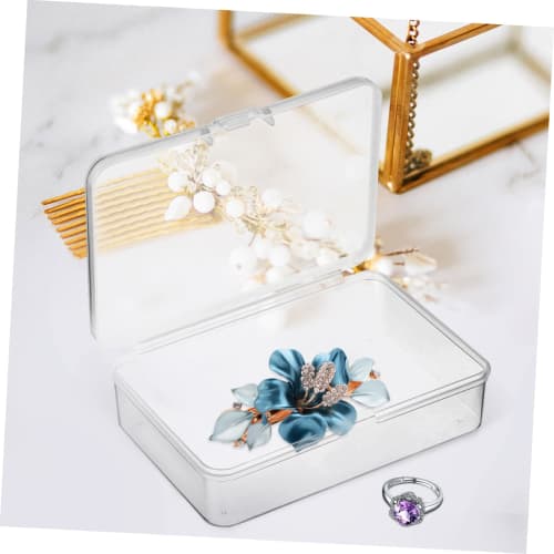 LEDMOMO 12-Piece Box, High Clear Plastic Box Holder, Clear Tarot Bag, Playing Multi-Sized Small Shipping Box, Organizer, Card Case, Pile Crate, Bundle