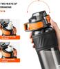 TKK 17 Borracce Sportive da 20oz con Cannuccia Borracce Tritan Durevoli Senza BPA Borracce a Prova di Perdita per Scuola Fitness Palestra Outdoor