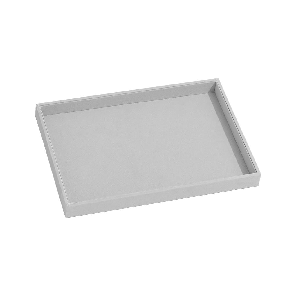 Anti-corrosion Velvet Cloth Made Jewelry Display Tray For Bracelets Rings And Necklaces Pedants Grey