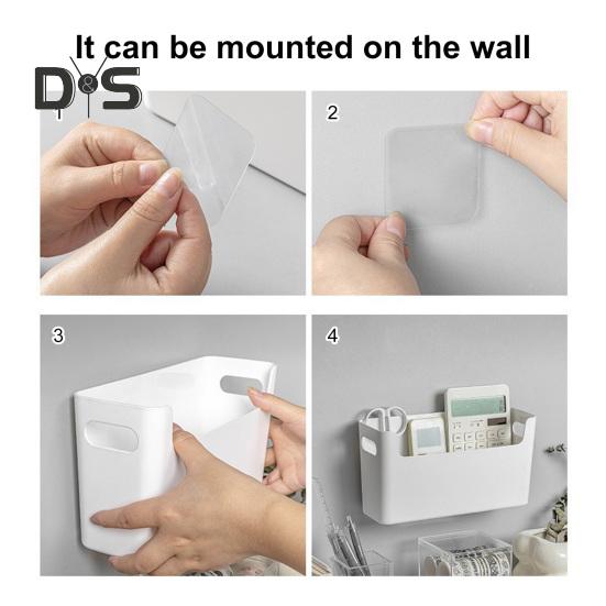1/2/3Pcs Wall Mount Storage Rack with Handle Large Capacity Multipurpose Countertop Storage Holder Kitchen Organizer Shelf