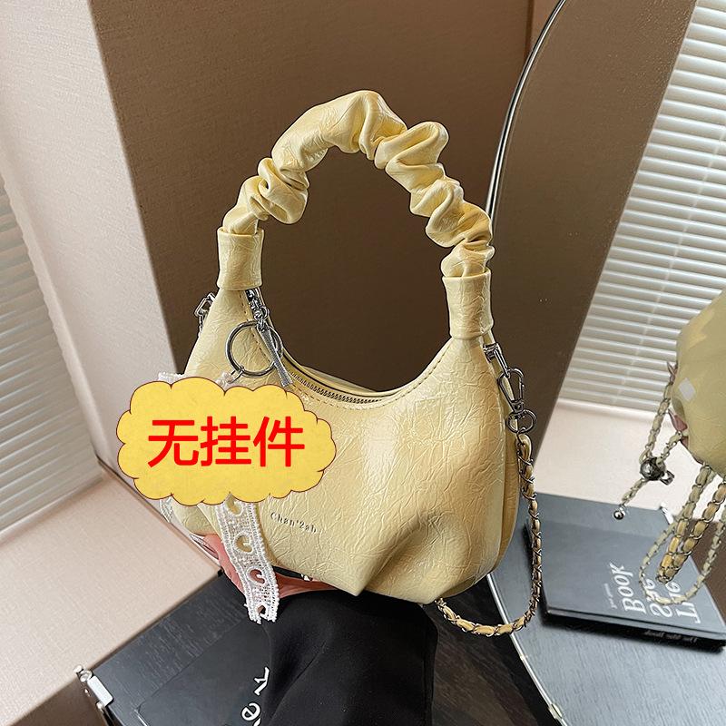 Original niche design chain silver underarm bag light luxury popular bag 2025 new women's messenger bag