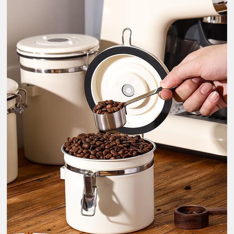 304 Stainless Steel Coffee Bean Canister Set with Date Tracker