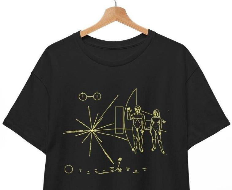 NASA Voyager Pioneer Plaque Unisex T-Shirt S