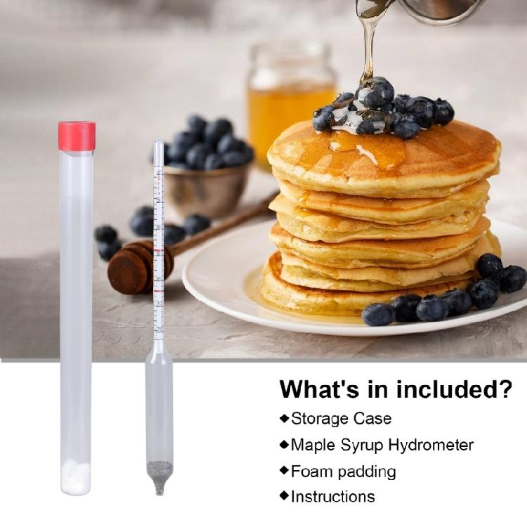 Ahornsirup-Hydrometer - Messen von Zucker- und Feuchtigkeitsgehalt (Dichte) von Gekochtem