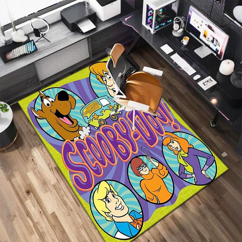 Halloween cartoon comedy adventure movie Scooby-Doo carpet is suitable for living room and bedroom doormats office balcony decorative carpet V14