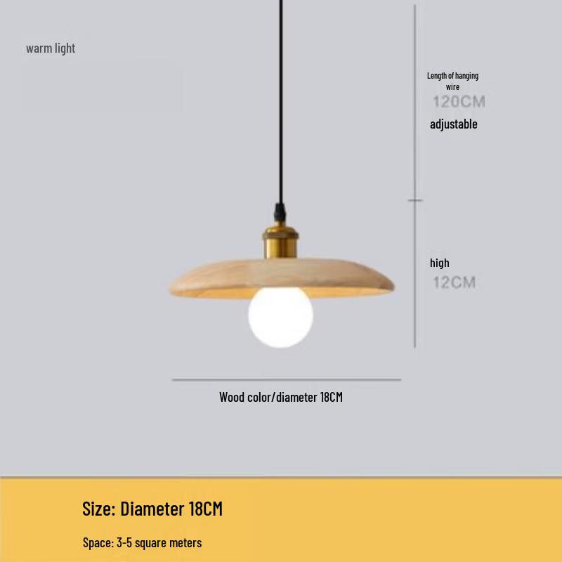

OEING Wooden Bedside Pendant Lamp