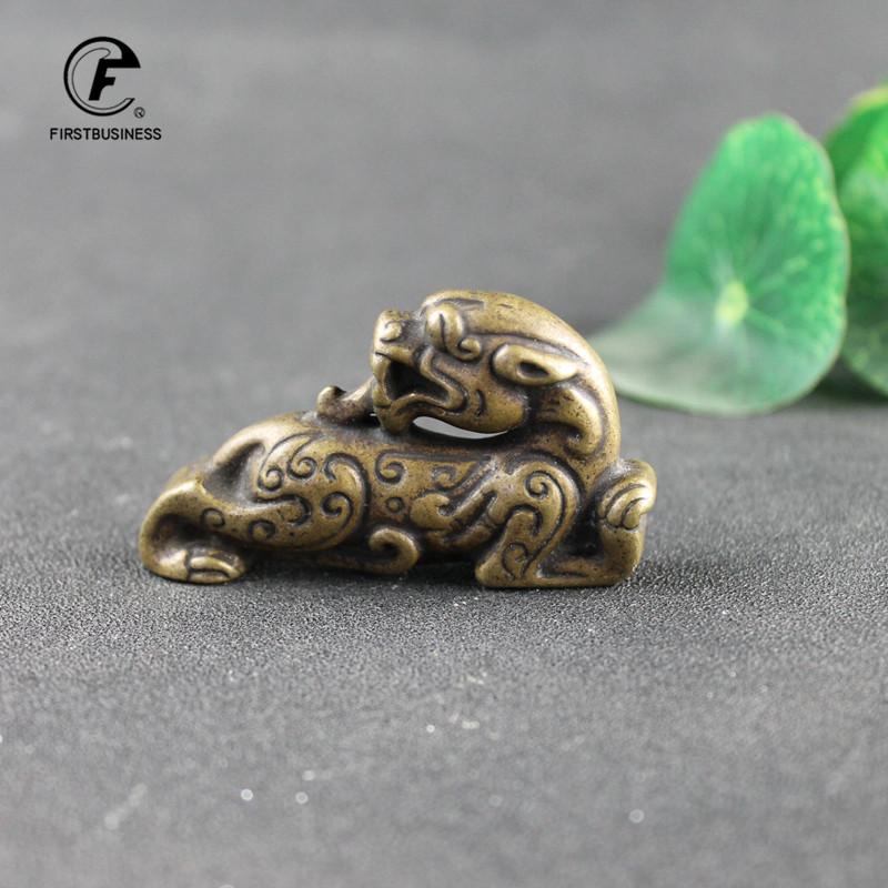 Vintage Chinese Mythological Animal Lucky Pixiu Figurines Miniatures Home Decoration Crafts Accessories Desktop Ornaments