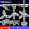 4/6-Point Galvanized Pipe Connectors: No-Weld Sunroom Shelf Couplings