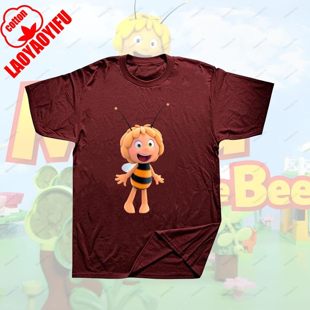 Maya The Bee Movie Cartoon Character T-shirts Cartoons T Shirt Breathable Camisetas Harajuku Creative Cool Trending T Shirt