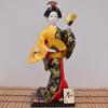 QX2E 30cm Handgefertigte Japanische Geisha Kimono Puppen Figurinen Präsentieren Traditionelle Kultur für Heimdekoration Sammler