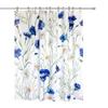 Charming Blue & White Floral Print Waterproof Shower Curtain - Stylish, Durable & Easy-Care Choice for Refreshing Bathroom Déc