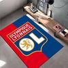 Olympique Lyonnais Logo Carpet suitable as a non-slip mat for the living room or bedroom sofa