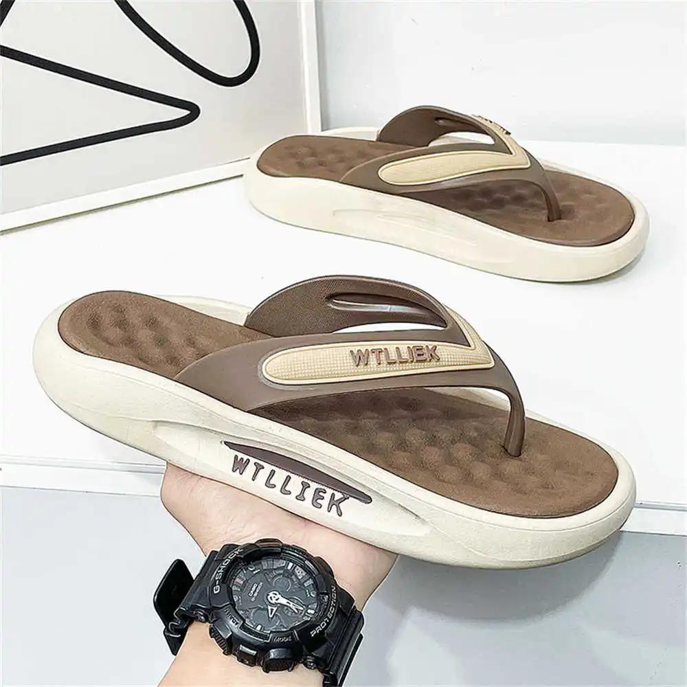 Size 44 Large Dimensions Trainer Men Hawaiian Slippers Shoes Transparent Sandals Sneakers Sports Real Zapato Character