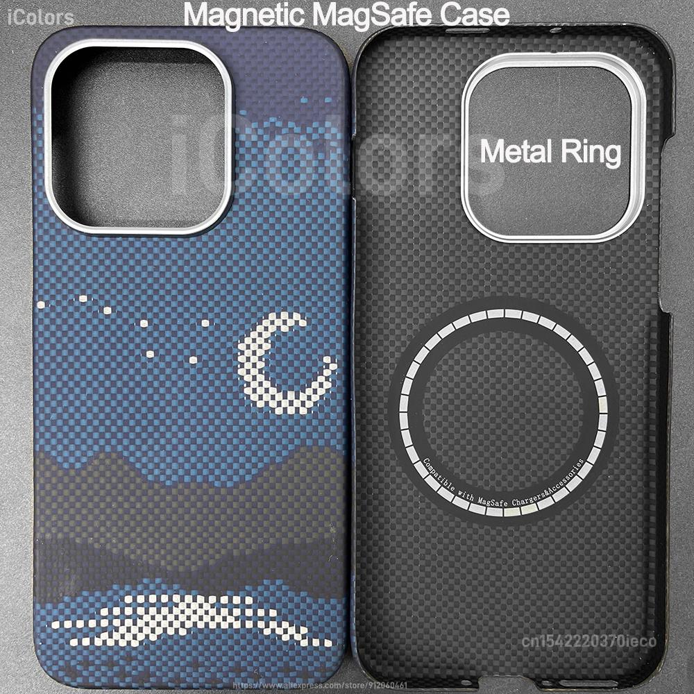 Magnetic Case for OnePlus 15 Aramid Carbon Fiber Case Ultra Slim Lightweight Armor Protective Cover Compatible with MagSafe