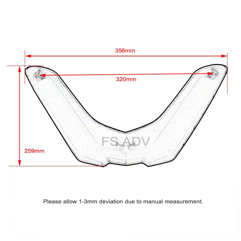 Fit For BMW R1200GS Front Beak Fairing Extension R1200 GS LC R 1200GS 2013 2014 2015 2016 Wheel Extender Cover Carbon