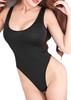 [DOKiDOKi] Crotch Hole!! High-Leg Leotard Swimsuit [Black] Open Crotch One-Piece Swimsuit, Digging, Sexy Cosplay Costume