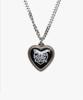 Lmc Heart Typo Pendant Necklace Black