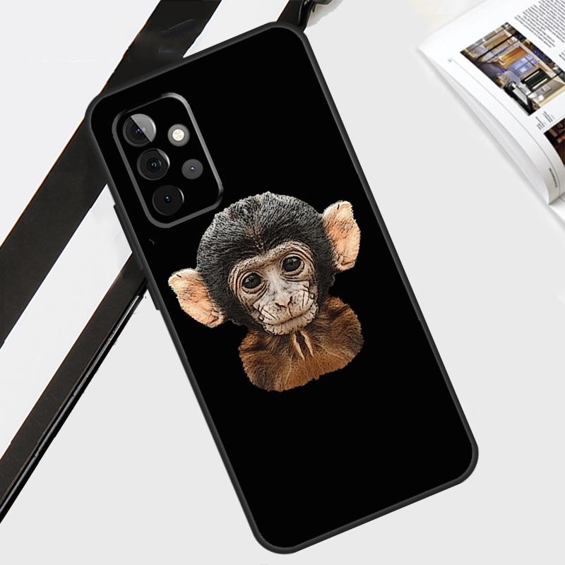 Monkey Gorilla Ape Baby Phone Case For Samsung A03S A02S A21S A20e A12 A22 A32 A42 A52 A72 A50 A70 A51 A71 Cover