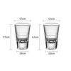Classic SGlass Bullet Cup Transparent Wine Glass Elegant Thick Bottom Baijiu Cup High End Whiskey Glass Scotch Bourbon Cups