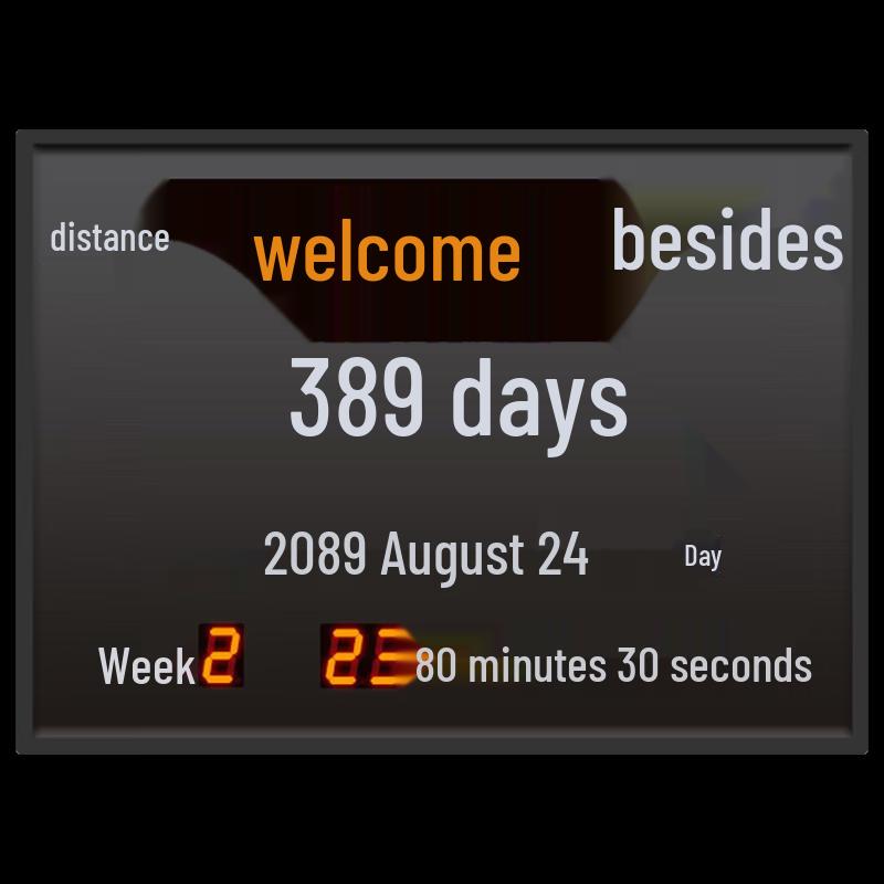 Rensu Large Screen Digital Countdown Timer Calendar
