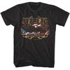 Willie Nelson Flaming American Eagle Men's T Shirt