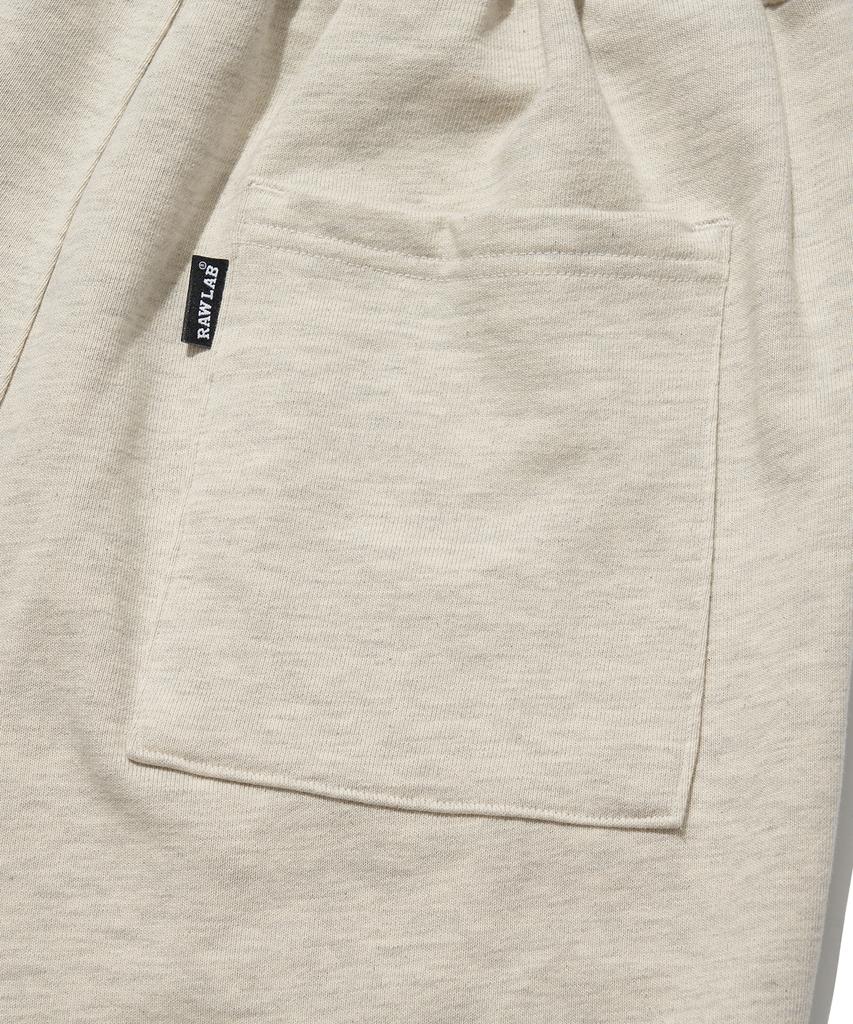 RAW LAB Circle Raw Embroidered Jogger Pants (Oatmeal)