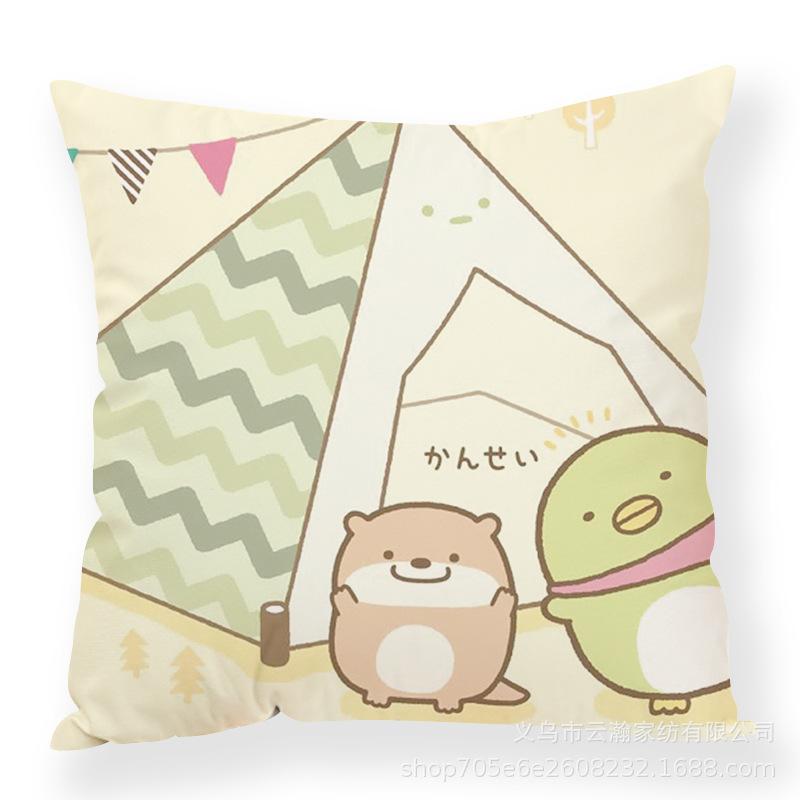 Cartoon Cartoon Corner Creature Pillow Cute Ins Animal Pillow Case Office Waist Rest Premium Durable Quality Useful