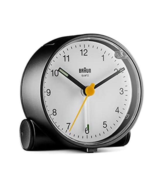 Klasický analogový budík BC01BW BRAUN/hnědý