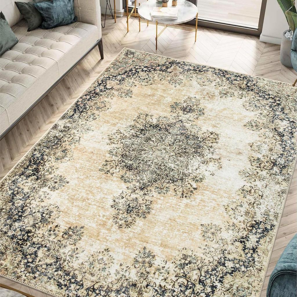 American Persian Carpet Living Room Fully Covered Large Area Sofa Carpet Bedroom Bedside Carpet